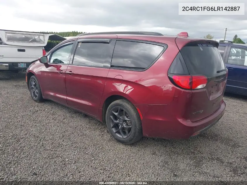2020 Chrysler Pacifica Touring VIN: 2C4RC1FG6LR142887 Lot: 42260931