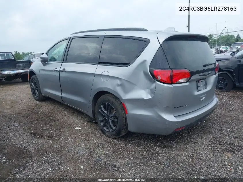 2020 Chrysler Pacifica Touring L VIN: 2C4RC3BG6LR278163 Lot: 42618281