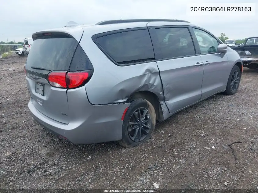 2020 Chrysler Pacifica Touring L VIN: 2C4RC3BG6LR278163 Lot: 42618281