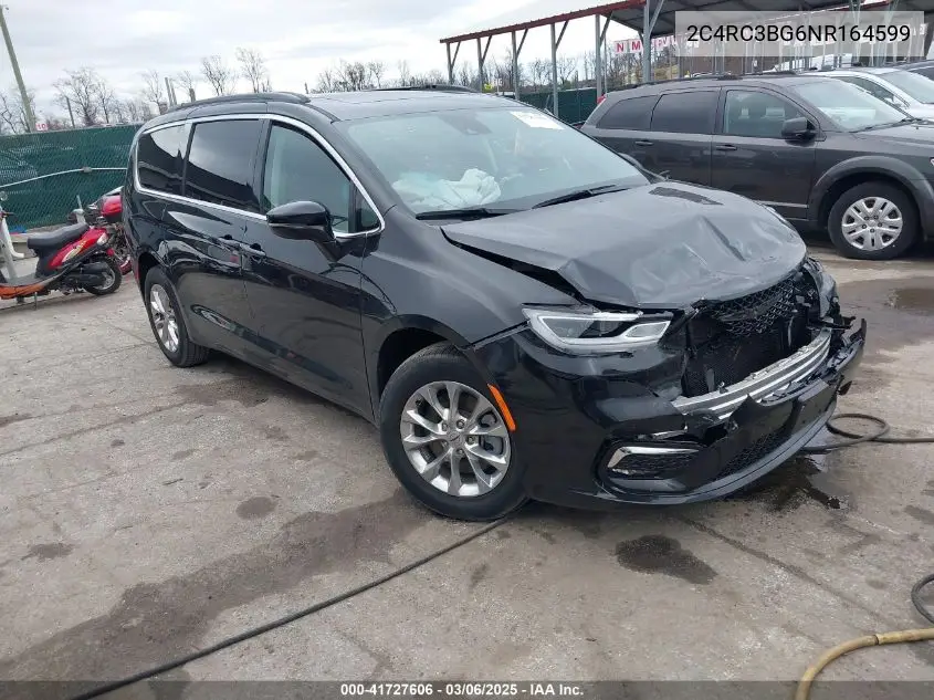 2022 Chrysler Pacifica Touring L Awd VIN: 2C4RC3BG6NR164599 Lot: 41727606