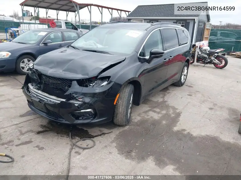 2022 Chrysler Pacifica Touring L Awd VIN: 2C4RC3BG6NR164599 Lot: 41727606
