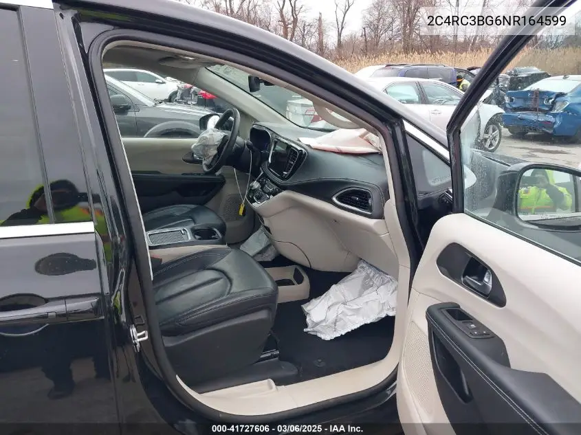 2022 Chrysler Pacifica Touring L Awd VIN: 2C4RC3BG6NR164599 Lot: 41727606