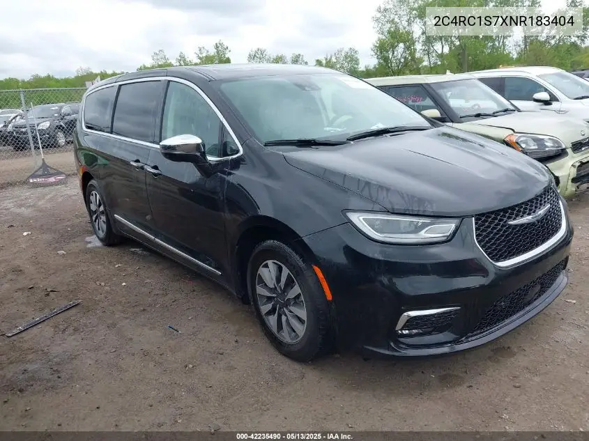 2022 Chrysler Pacifica Hybrid Limited VIN: 2C4RC1S7XNR183404 Lot: 42235490
