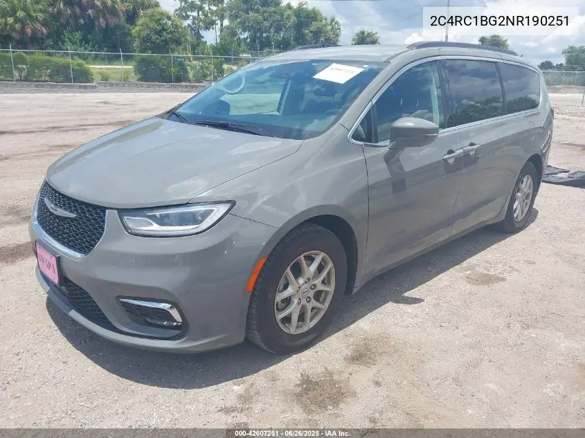 2022 Chrysler Pacifica Touring L VIN: 2C4RC1BG2NR190251 Lot: 42607251