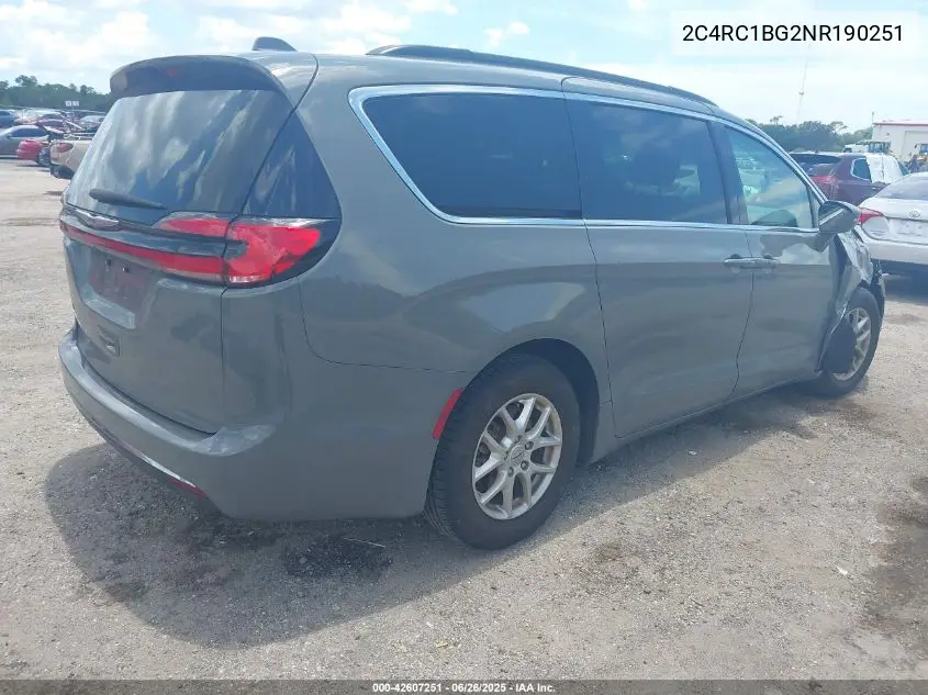 2022 Chrysler Pacifica Touring L VIN: 2C4RC1BG2NR190251 Lot: 42607251