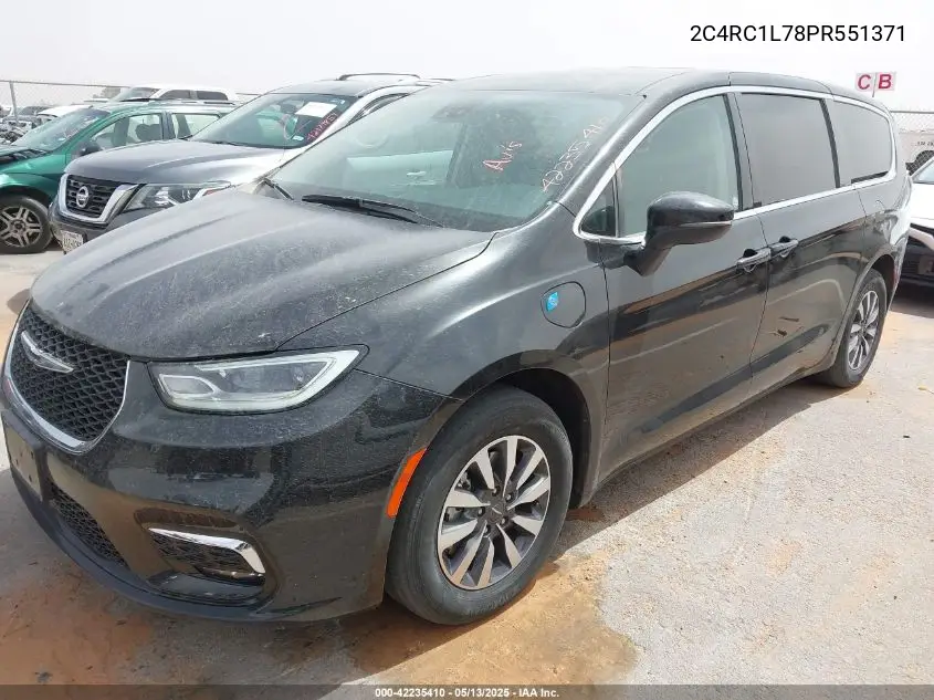 2023 Chrysler Pacifica Hybrid Touring L VIN: 2C4RC1L78PR551371 Lot: 42235410