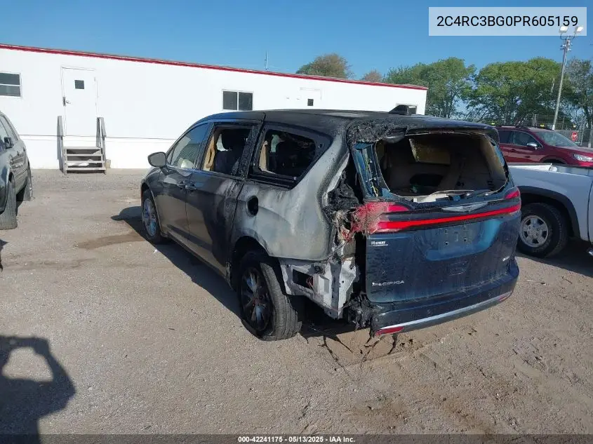 2023 Chrysler Pacifica Touring L Awd VIN: 2C4RC3BG0PR605159 Lot: 42241175