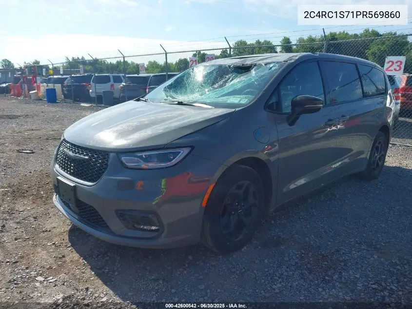 2023 Chrysler Pacifica Hybrid Limited VIN: 2C4RC1S71PR569860 Lot: 42600542