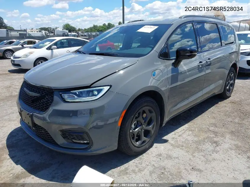 2025 Chrysler Pacifica Hybrid Premiuim S Appearance Package VIN: 2C4RC1S74SR528034 Lot: 42243837