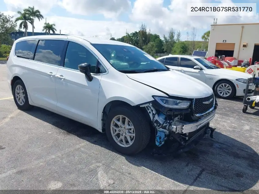 2025 Chrysler Pacifica Select VIN: 2C4RC1BG7SR531770 Lot: 42252230