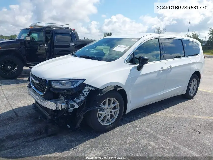 2025 Chrysler Pacifica Select VIN: 2C4RC1BG7SR531770 Lot: 42252230