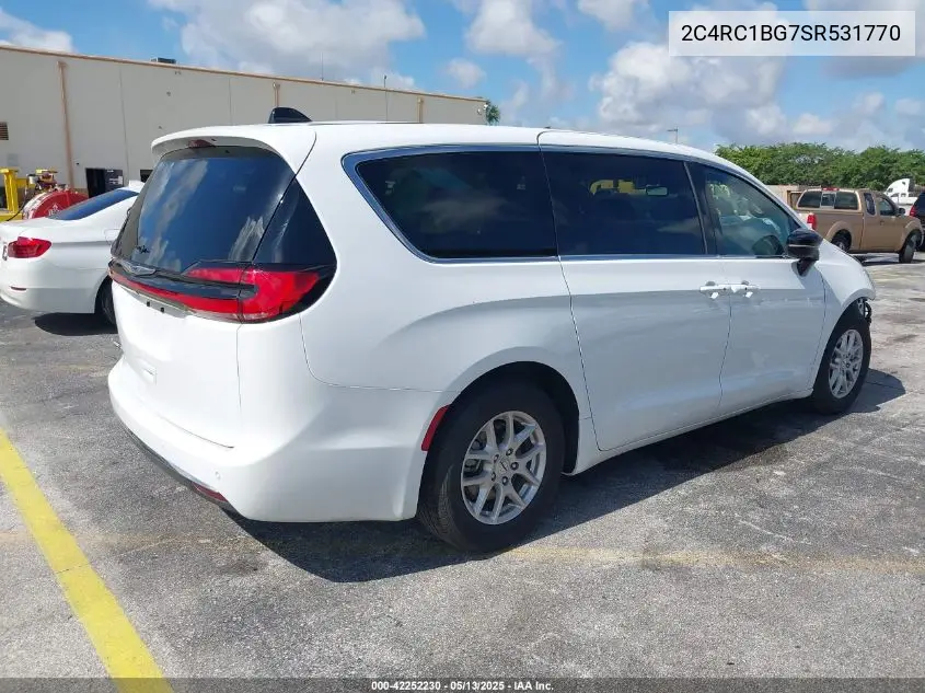 2025 Chrysler Pacifica Select VIN: 2C4RC1BG7SR531770 Lot: 42252230