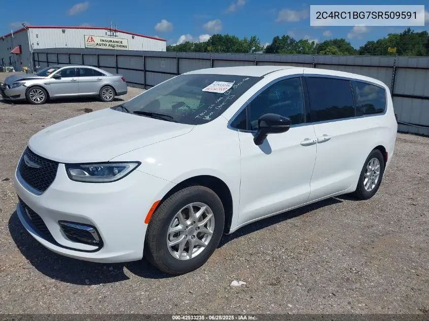 2025 Chrysler Pacifica Select VIN: 2C4RC1BG7SR509591 Lot: 42533235