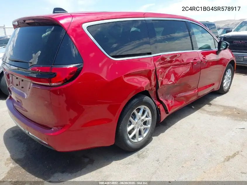 2025 Chrysler Pacifica Select VIN: 2C4RC1BG4SR578917 Lot: 42614592