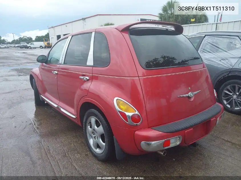 2001 Chrysler Pt Cruiser VIN: 3C8FY4BBX1T511310 Lot: 42246078
