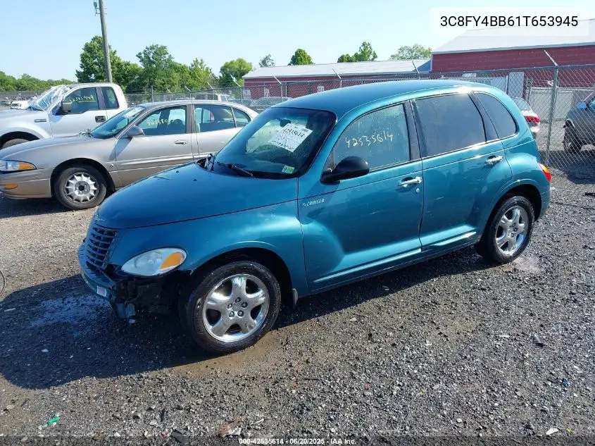 2001 Chrysler Pt Cruiser VIN: 3C8FY4BB61T653945 Lot: 42535614