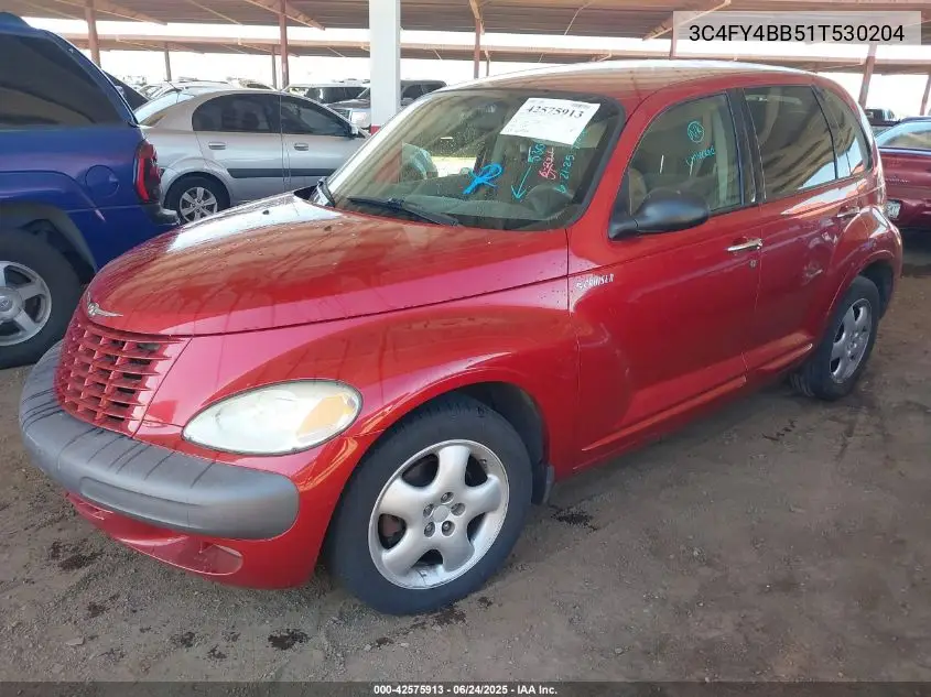2001 Chrysler Pt Cruiser VIN: 3C4FY4BB51T530204 Lot: 42575913