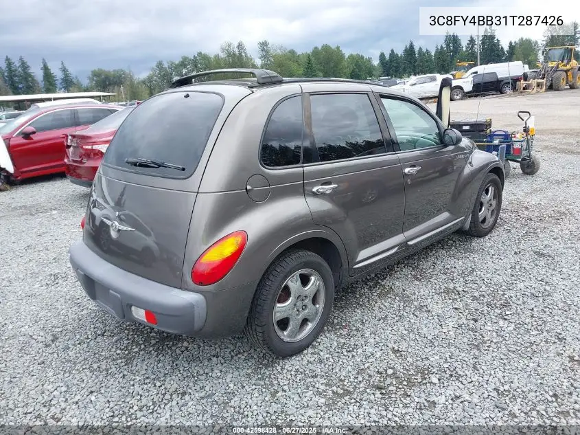 2001 Chrysler Pt Cruiser VIN: 3C8FY4BB31T287426 Lot: 42598428