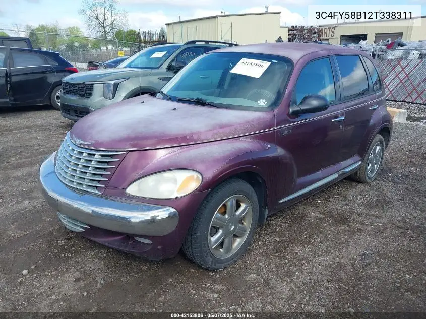 2002 Chrysler Pt Cruiser Touring VIN: 3C4FY58B12T338311 Lot: 42153806
