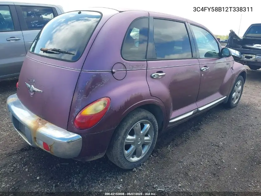 2002 Chrysler Pt Cruiser Touring VIN: 3C4FY58B12T338311 Lot: 42153806