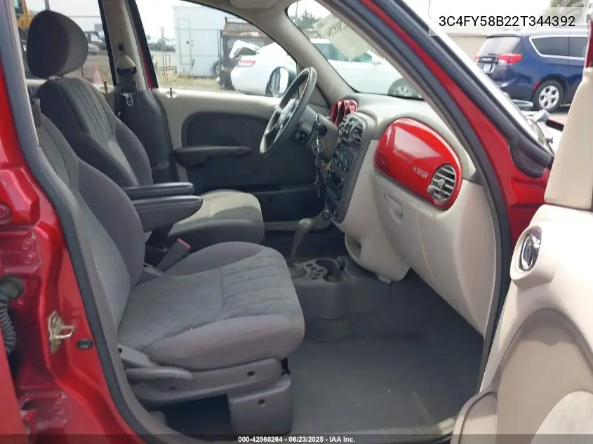 2002 Chrysler Pt Cruiser Touring VIN: 3C4FY58B22T344392 Lot: 42568264