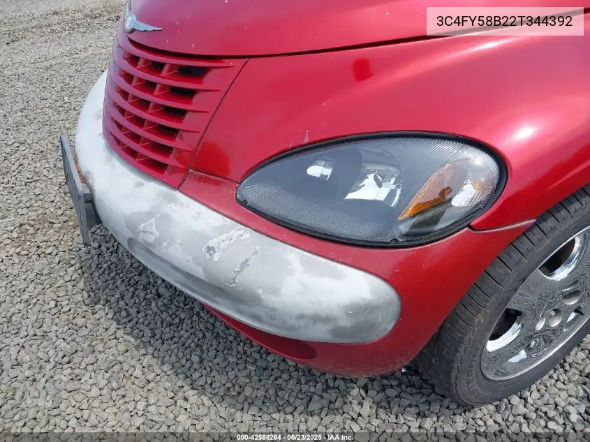 2002 Chrysler Pt Cruiser Touring VIN: 3C4FY58B22T344392 Lot: 42568264