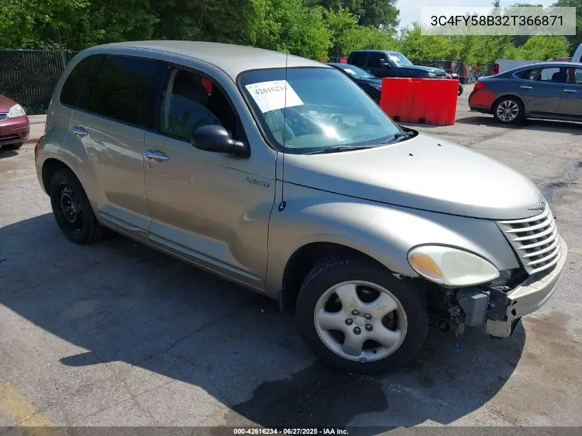 2002 Chrysler Pt Cruiser Touring VIN: 3C4FY58B32T366871 Lot: 42616234