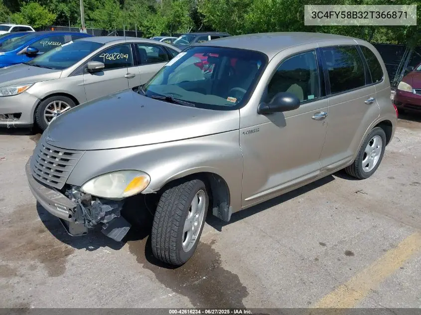 2002 Chrysler Pt Cruiser Touring VIN: 3C4FY58B32T366871 Lot: 42616234
