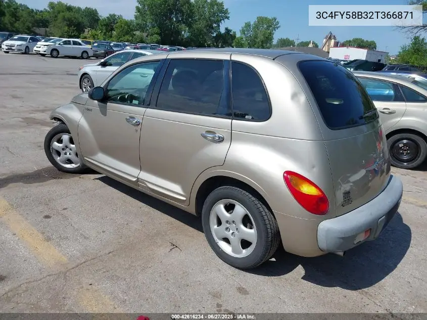 2002 Chrysler Pt Cruiser Touring VIN: 3C4FY58B32T366871 Lot: 42616234