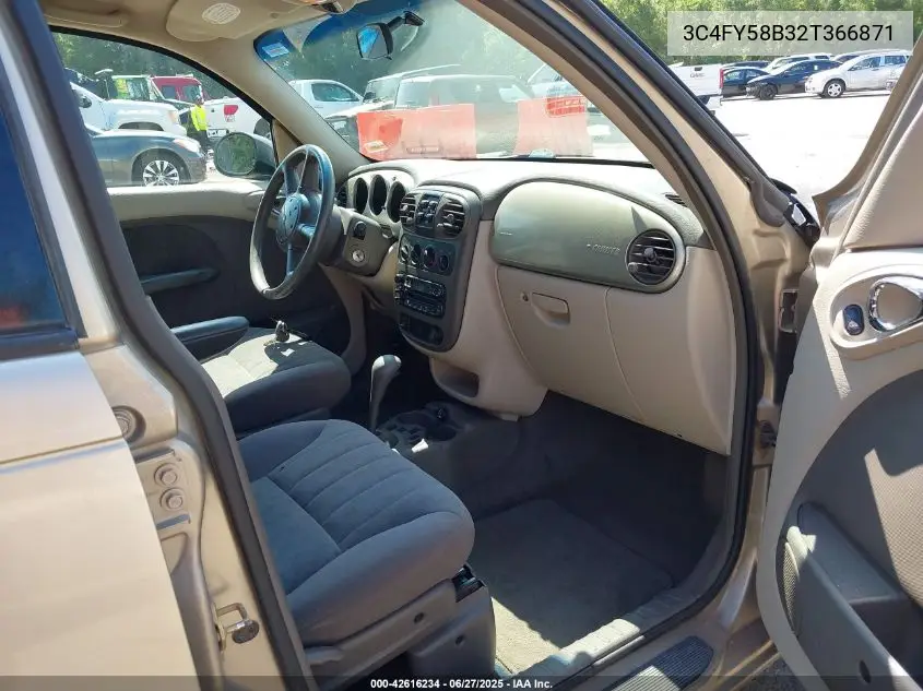 2002 Chrysler Pt Cruiser Touring VIN: 3C4FY58B32T366871 Lot: 42616234