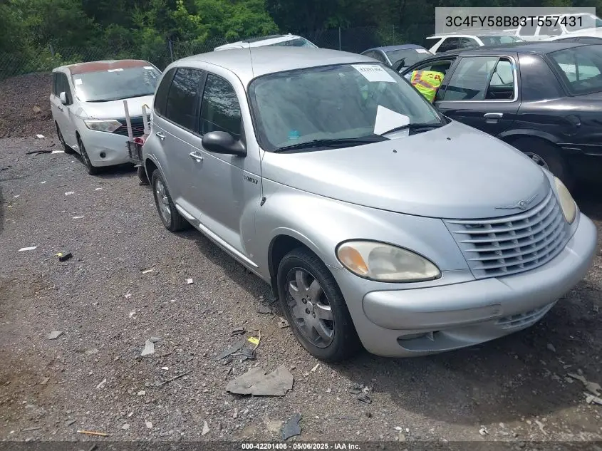 2003 Chrysler Pt Cruiser Touring VIN: 3C4FY58B83T557431 Lot: 42201406
