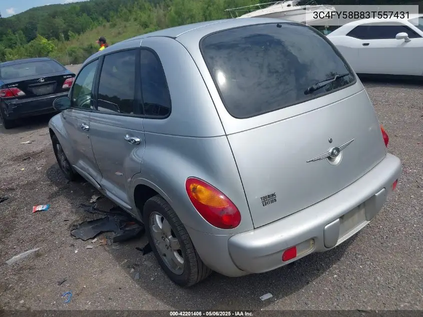 2003 Chrysler Pt Cruiser Touring VIN: 3C4FY58B83T557431 Lot: 42201406