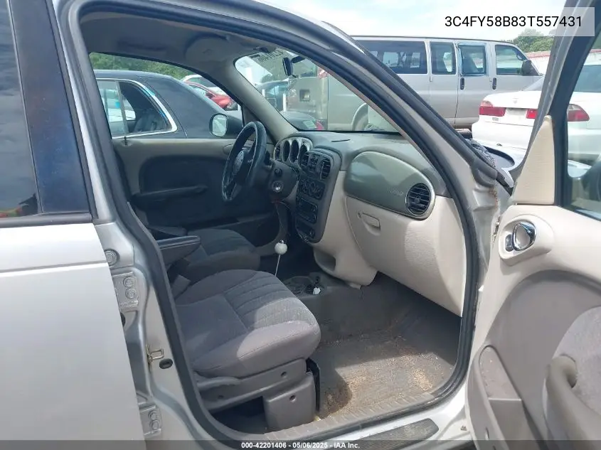 2003 Chrysler Pt Cruiser Touring VIN: 3C4FY58B83T557431 Lot: 42201406