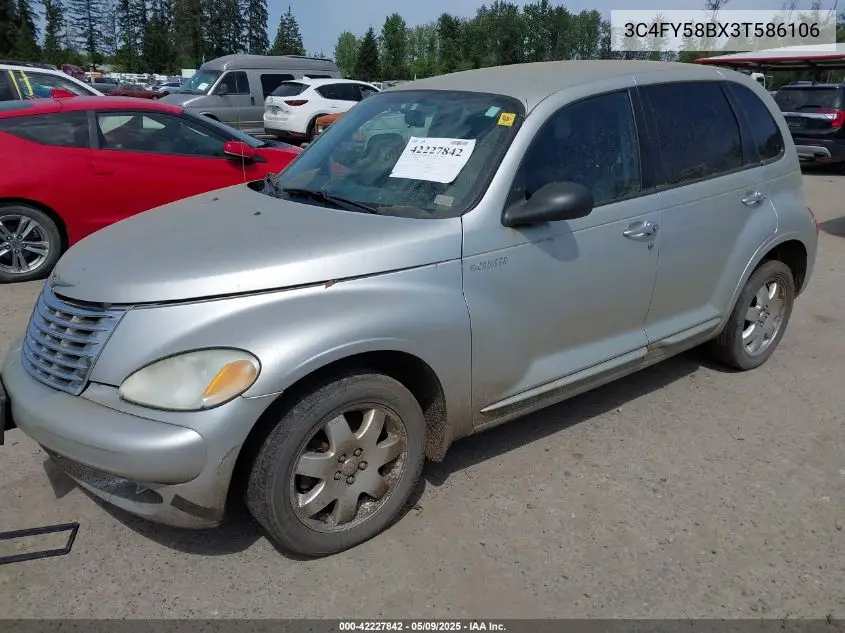 2003 Chrysler Pt Cruiser Touring VIN: 3C4FY58BX3T586106 Lot: 42227842
