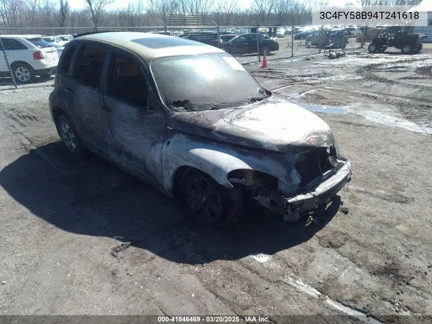 2004 Chrysler Pt Cruiser Touring VIN: 3C4FY58B94T241618 Lot: 41846469