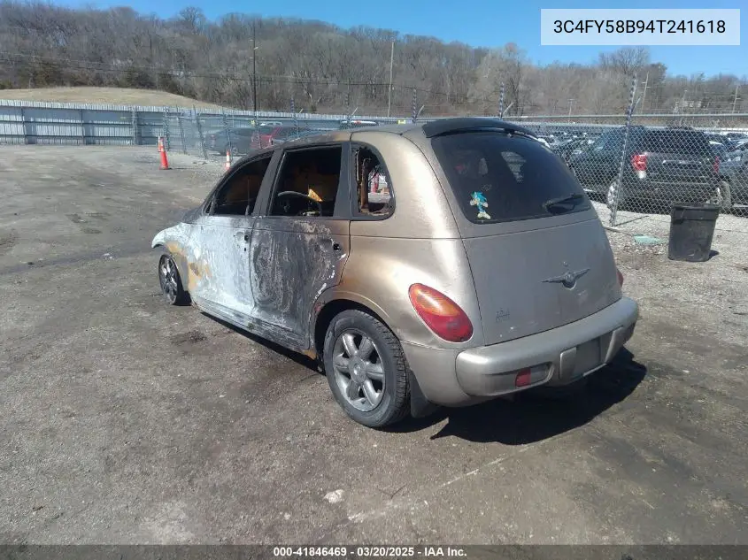 2004 Chrysler Pt Cruiser Touring VIN: 3C4FY58B94T241618 Lot: 41846469