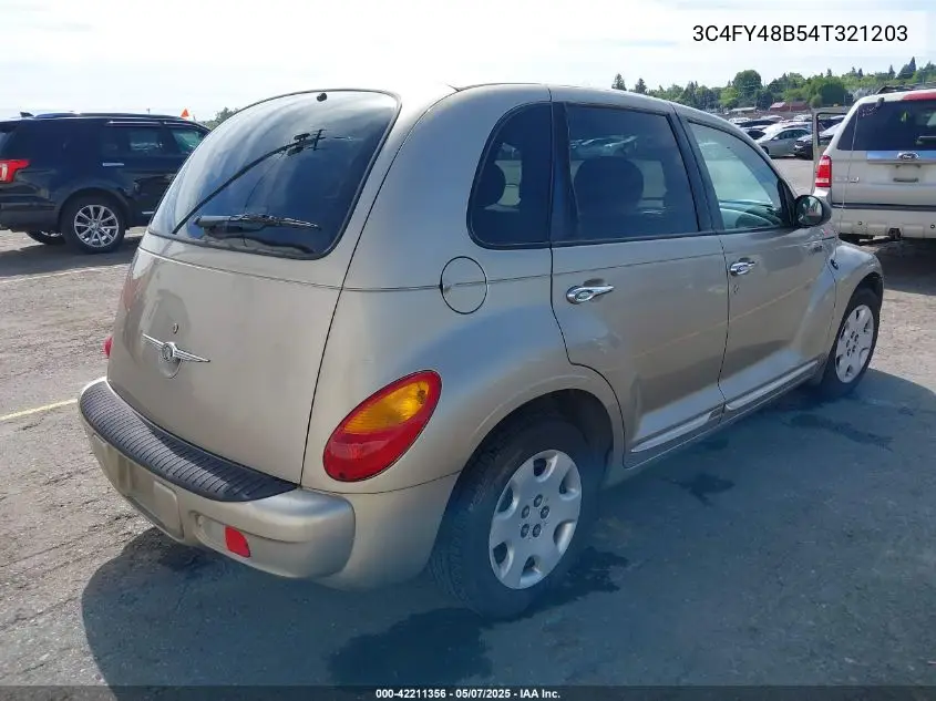 2004 Chrysler Pt Cruiser VIN: 3C4FY48B54T321203 Lot: 42211356