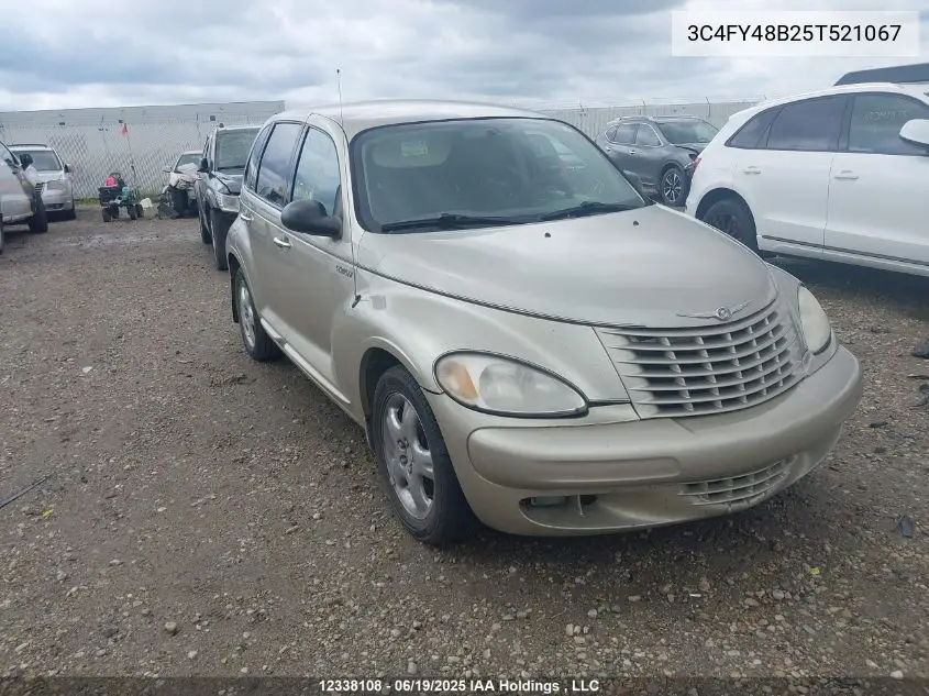 2005 Chrysler Pt Cruiser VIN: 3C4FY48B25T521067 Lot: 12338108