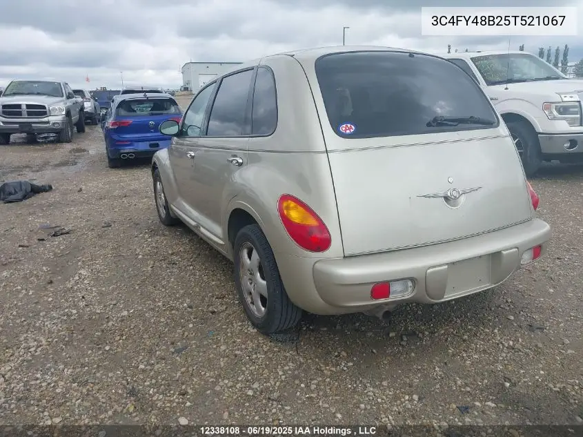 2005 Chrysler Pt Cruiser VIN: 3C4FY48B25T521067 Lot: 12338108