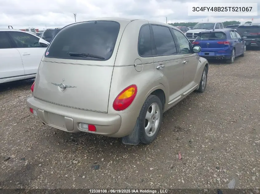 2005 Chrysler Pt Cruiser VIN: 3C4FY48B25T521067 Lot: 12338108