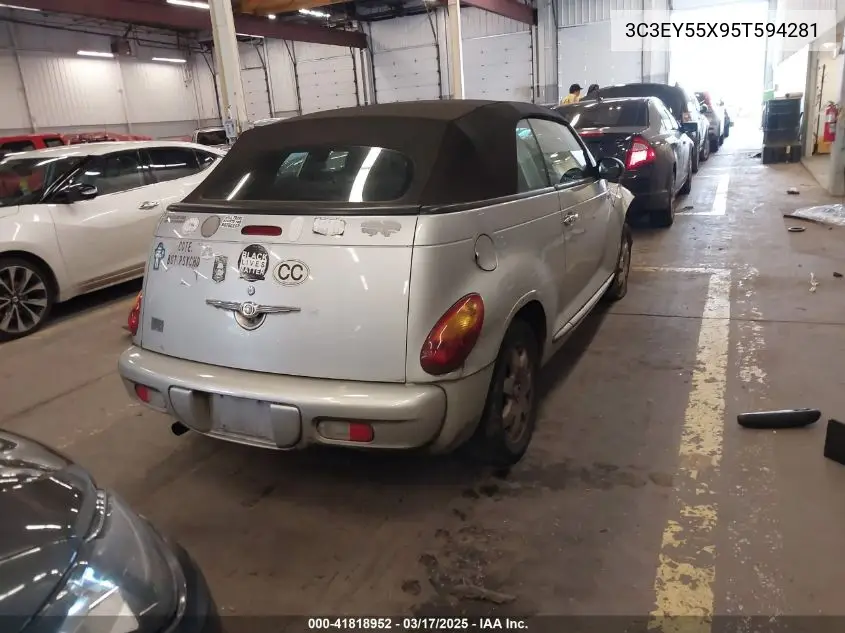 2005 Chrysler Pt Cruiser Touring VIN: 3C3EY55X95T594281 Lot: 41818952