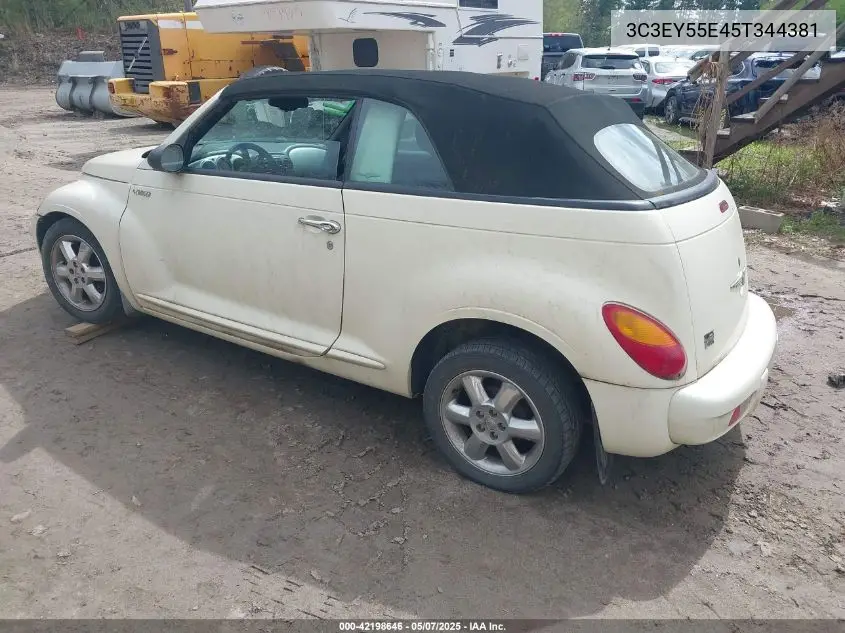 2005 Chrysler Pt Cruiser Touring VIN: 3C3EY55E45T344381 Lot: 42198646