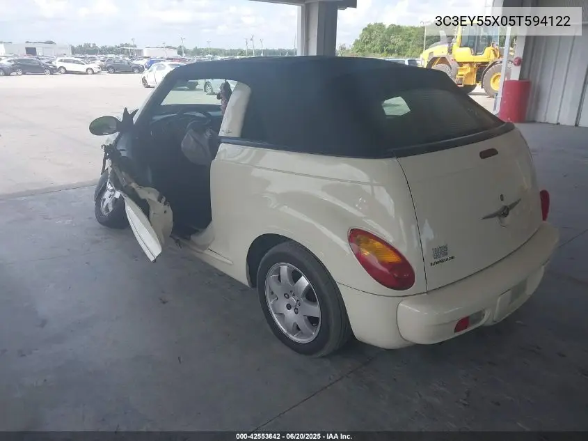 2005 Chrysler Pt Cruiser Touring VIN: 3C3EY55X05T594122 Lot: 42553642