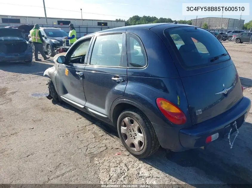 2005 Chrysler Pt Cruiser Touring VIN: 3C4FY58B85T600510 Lot: 42568541