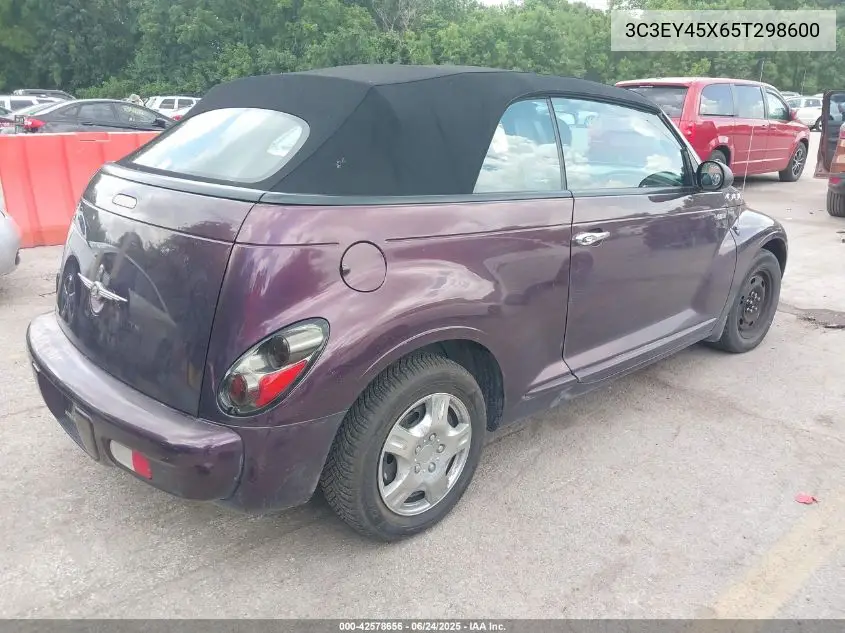 2005 Chrysler Pt Cruiser VIN: 3C3EY45X65T298600 Lot: 42578656