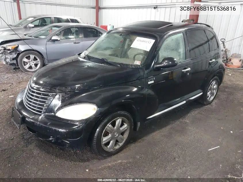 2005 Chrysler Pt Cruiser Limited VIN: 3C8FY68B15T536816 Lot: 42609232
