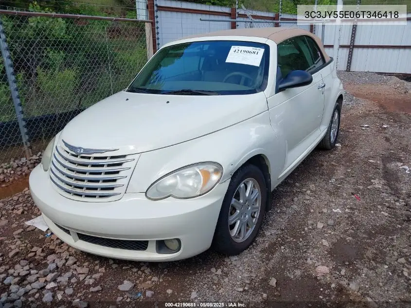 2006 Chrysler Pt Cruiser Touring VIN: 3C3JY55E06T346418 Lot: 42190681