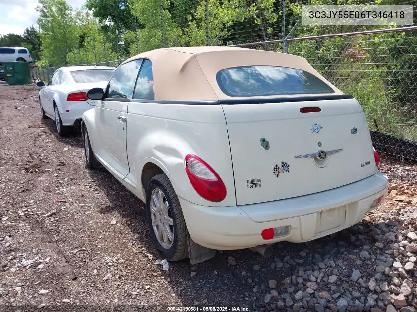 2006 Chrysler Pt Cruiser Touring VIN: 3C3JY55E06T346418 Lot: 42190681