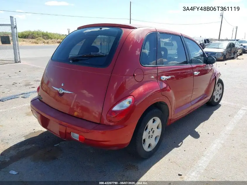 2006 Chrysler Pt Cruiser VIN: 3A4FY48B06T361119 Lot: 42207790