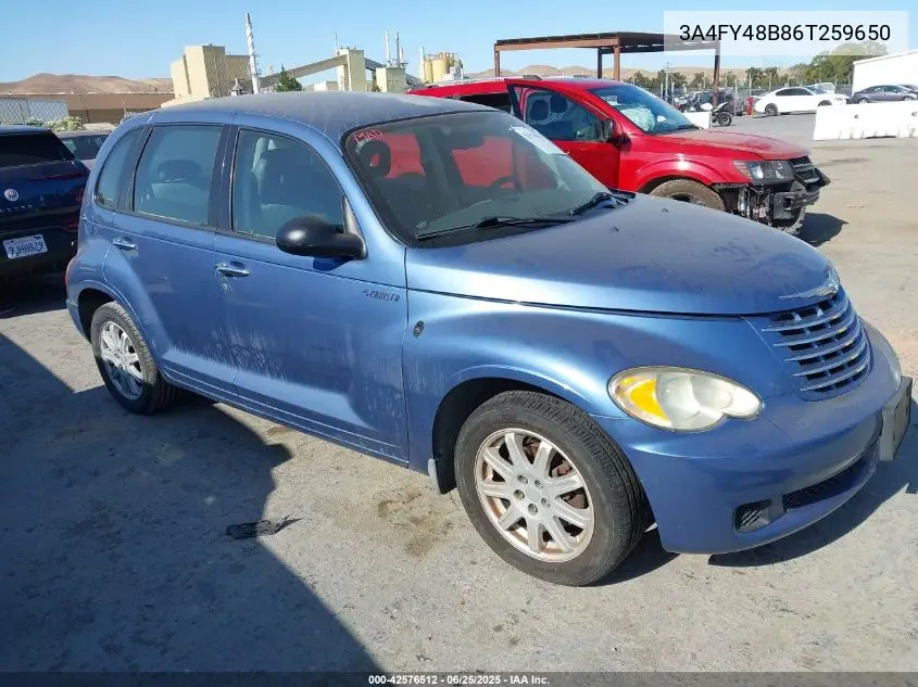 2006 Chrysler Pt Cruiser VIN: 3A4FY48B86T259650 Lot: 42576512